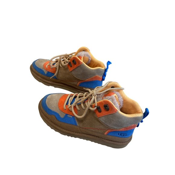 Ugg Highland Hi Boys Colorblock Leather Ankle Boots Size 5 SKU 8409 - Picture 3 of 14